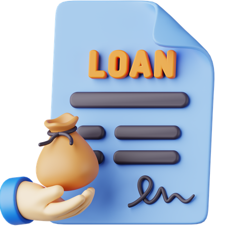 Loan Agreement  3D Icon