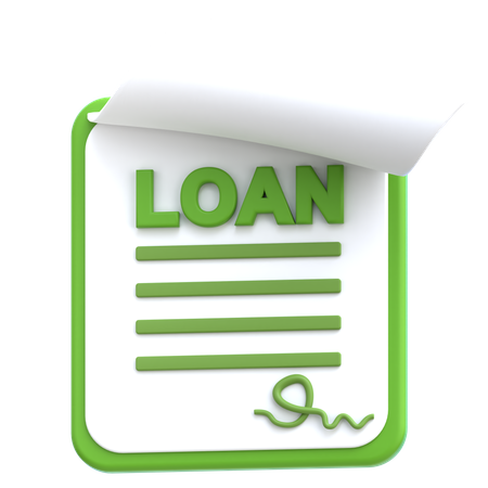 Loan Agreement  3D Icon