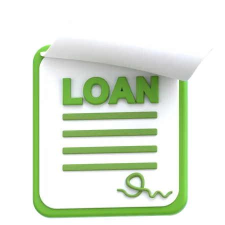 Loan Agreement  3D Icon