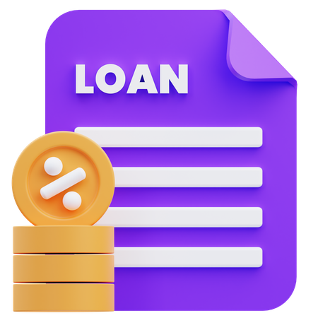 Loan Agreement  3D Icon