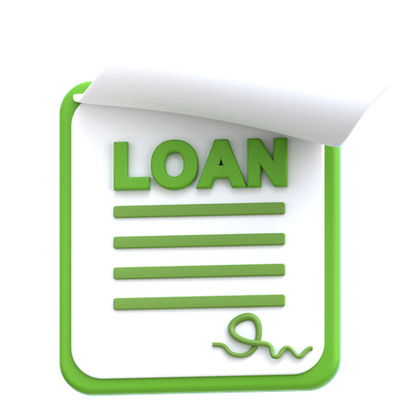 Loan Agreement  3D Icon