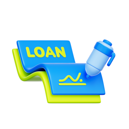 Loan Application  3D Icon