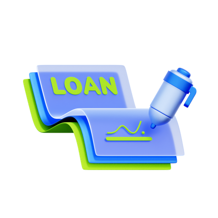 Loan Application  3D Icon