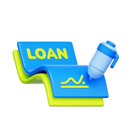 Loan Application  3D Icon