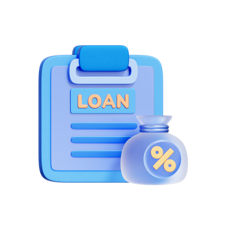 Loan Application  3D Icon