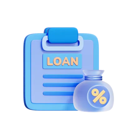 Loan Application  3D Icon