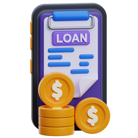 Loan Application  3D Icon