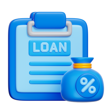 Loan Application  3D Icon