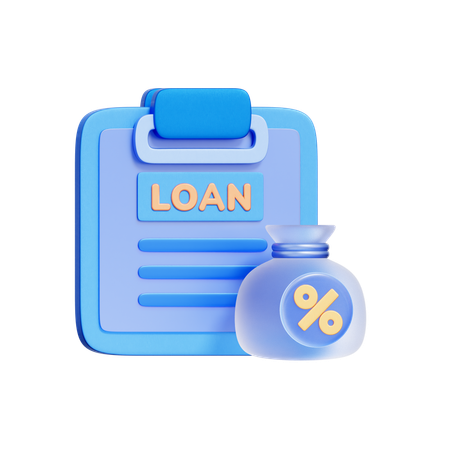 Loan Application  3D Icon