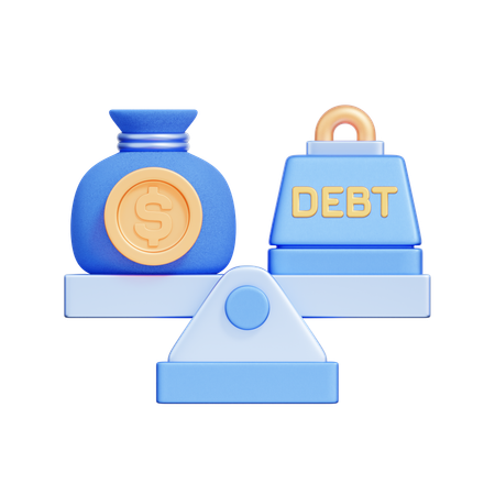 Loan Balance  3D Icon