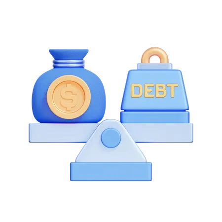 Loan Balance  3D Icon
