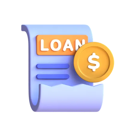 Loan bill payment  3D Icon