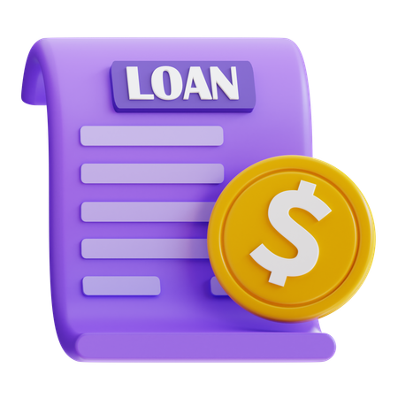 Loan Bill Payment  3D Icon