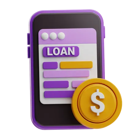 Loan bill payment  3D Icon