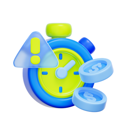 Loan Deadline Alert  3D Icon