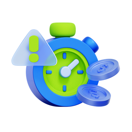 ローン期限アラート  3D Icon