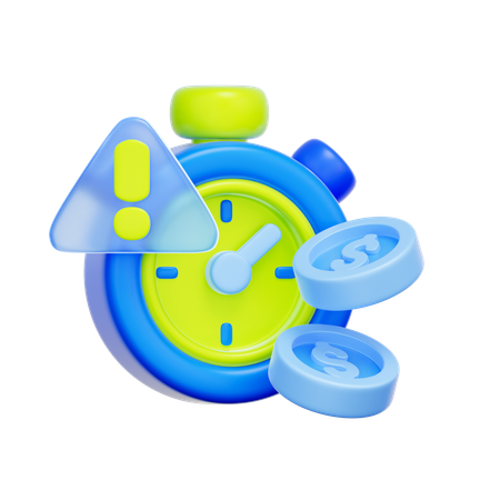 Loan Deadline Alert  3D Icon