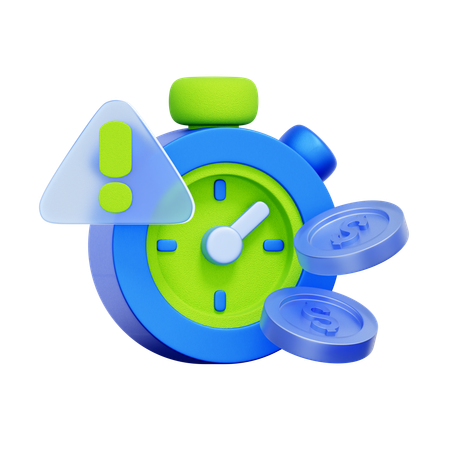 Loan Deadline Alert  3D Icon