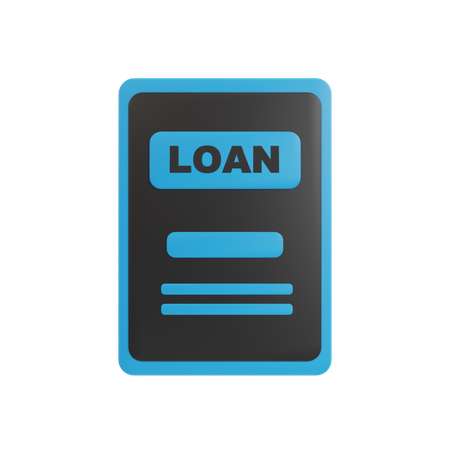 Loan Document  3D Icon