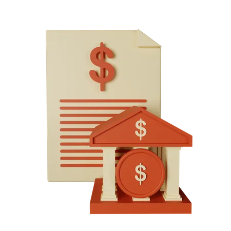 Loan Document  3D Icon