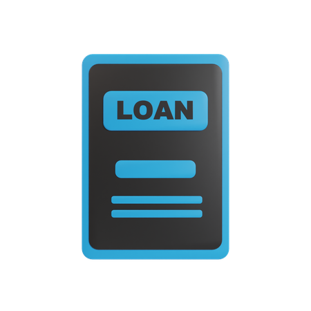 Loan Document  3D Icon