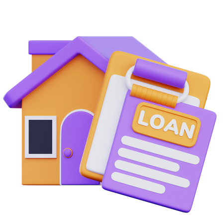 Loan  House  3D Icon