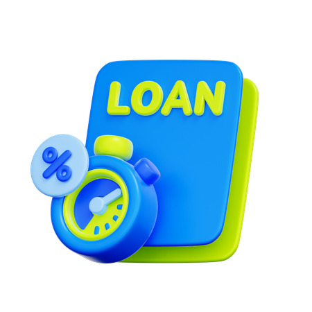 Loan Interest  3D Icon