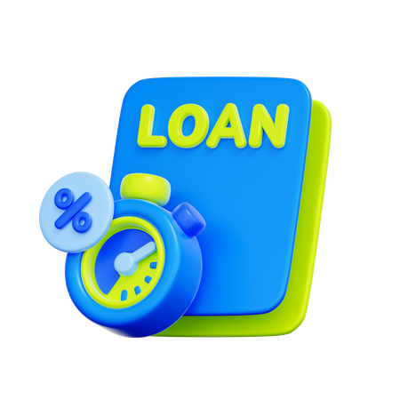 Loan Interest  3D Icon