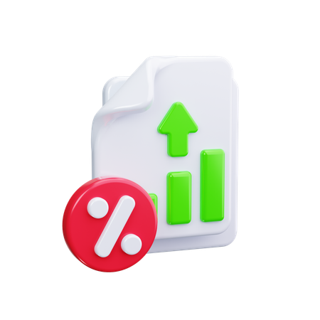 Loan Interest Hike  3D Icon