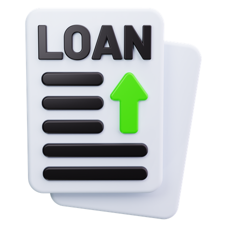 Loan Paper  3D Icon