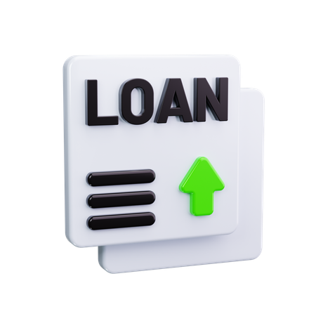Loan Paper  3D Icon