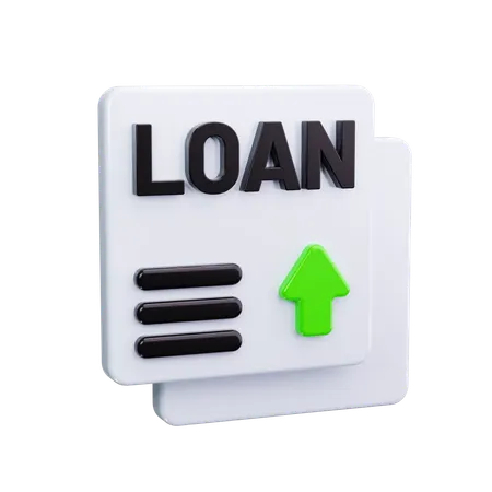 Loan Paper  3D Icon