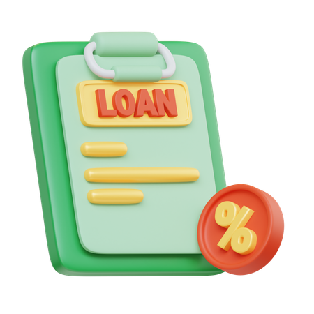 Loan Paper  3D Icon