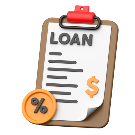 Loan Paper  3D Icon