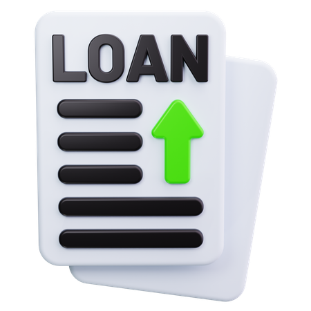 Loan Paper  3D Icon