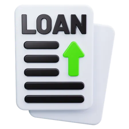 Loan Paper  3D Icon