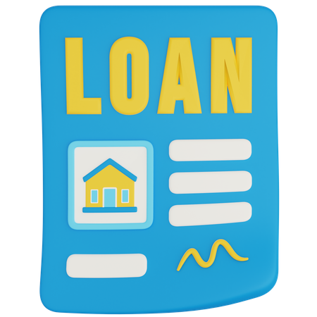 Loan Paper  3D Icon