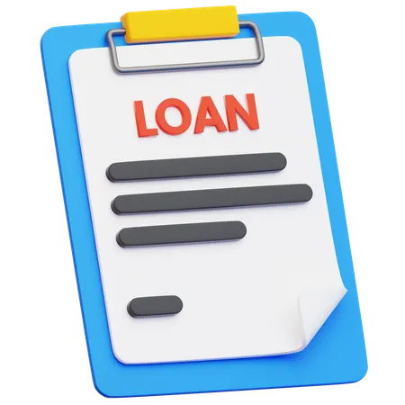 Loan Papers  3D Icon