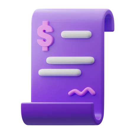 Loan Papers  3D Illustration