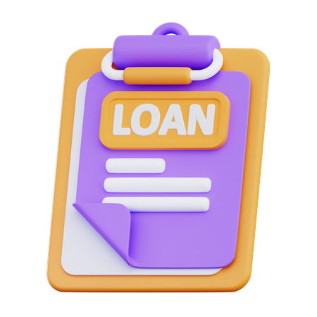 Loan Papers  3D Icon