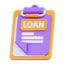 loan papers 3d logo