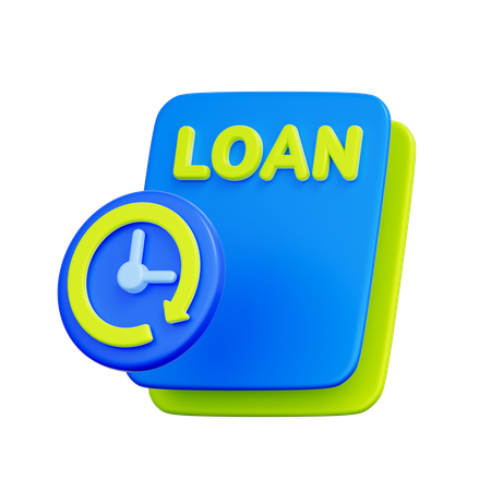 Loan Refinance Option  3D Icon