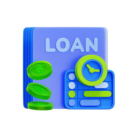 Loan Term Duration  3D Icon
