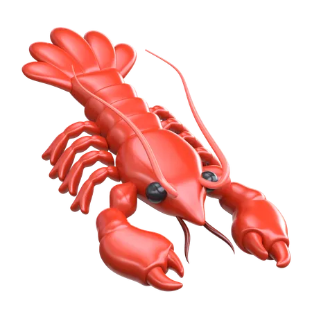 Lobster 3 D Sea Animal Illustration 3D Icon