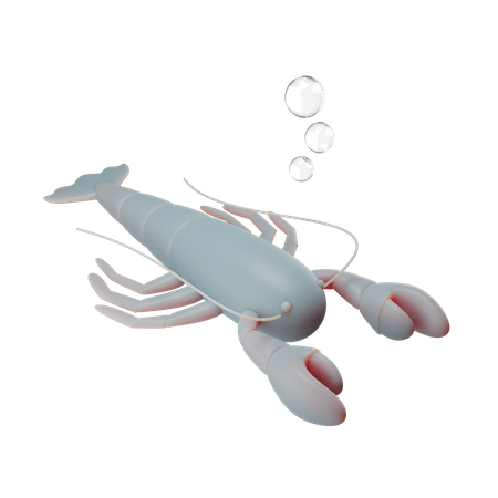 Lobster 3D Illustration