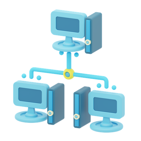 Local Area Network  3D Icon