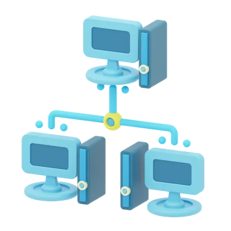 Local Area Network  3D Icon