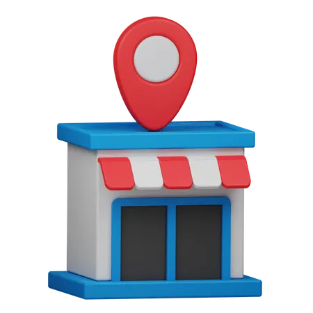 Localização da loja  3D Icon