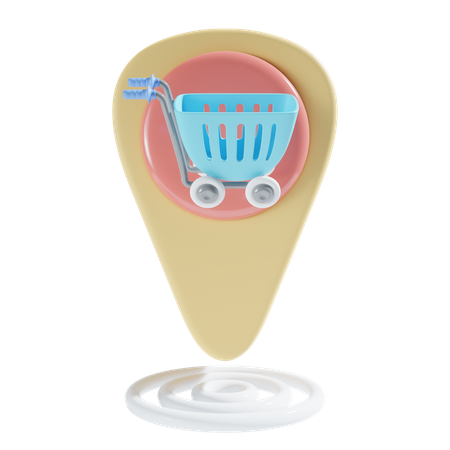 Local de compras  3D Icon