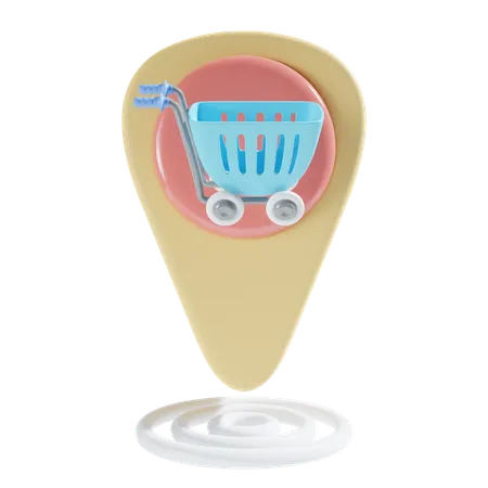 Local de compras  3D Icon